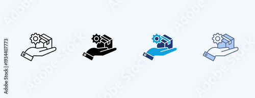 Product Optimization Multiple Icon Illustration Vector
