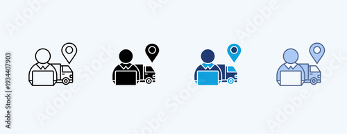 Supply Coordination Multiple Icon Illustration Vector