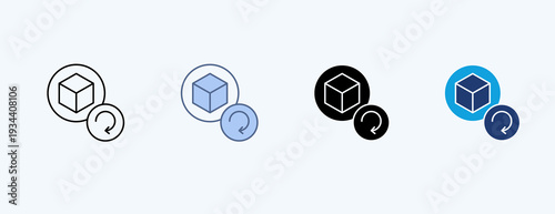 Product Update Multiple Icon Illustration Vector