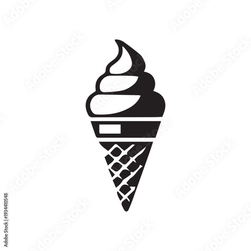 vector ice cream silhouette