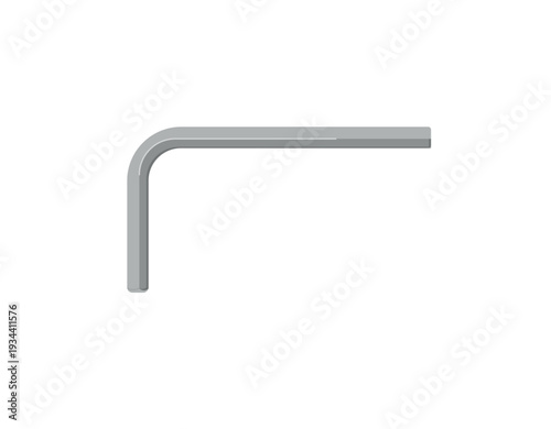 Vector illustration of an angle wrench tool.