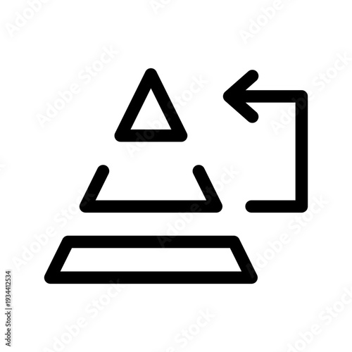 Maslov Triangle Icon Vector Symbol Design Illustration