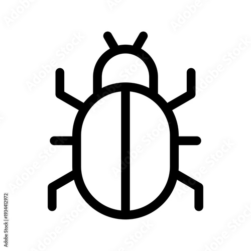 Ladybug Icon Vector Symbol Design Illustration