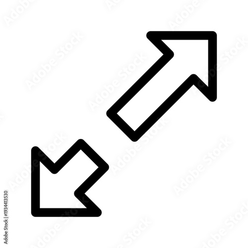 Maximize Icon Vector Symbol Design Illustration