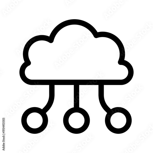 Cloud Icon Vector Symbol Design Illustration