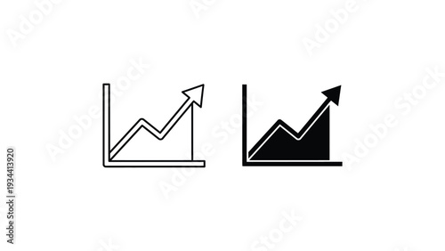 Comparison of upward trending line graphs with different slopes and steps
