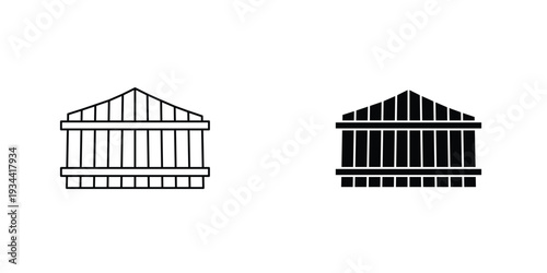 Fence icon graphic design vector symbols. Best for Graphics