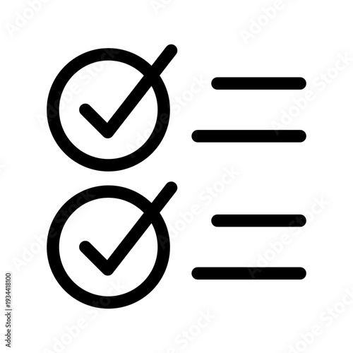List Icon Vector Symbol Design Illustration