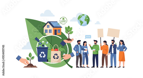Environmental Sustainability & Climate Action: Community Advocating for Eco-Friendly Living, Renewable Energy & Waste Reduction