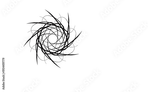 Konstfotografi "Tangent of the Abyss"
This image is minimalist and focuses entirely on line weight and mathematical rhythm
