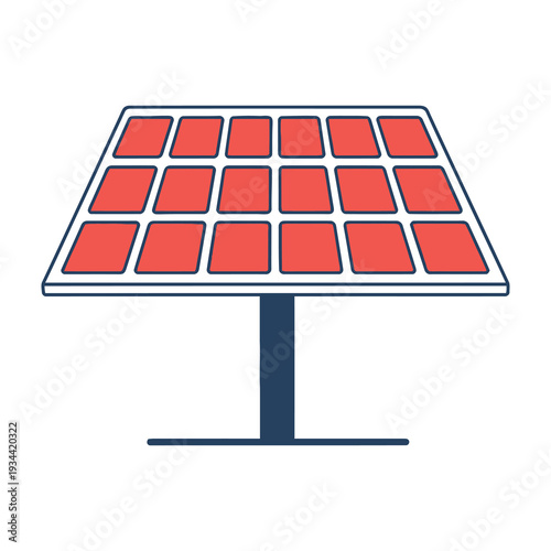 Solar panel system generating renewable energy in a clean environment