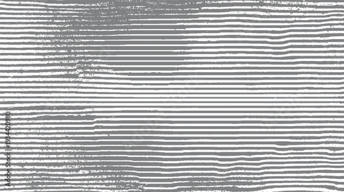 Distressed horizontal grey and white striped background with rough texture and subtle wave distortion