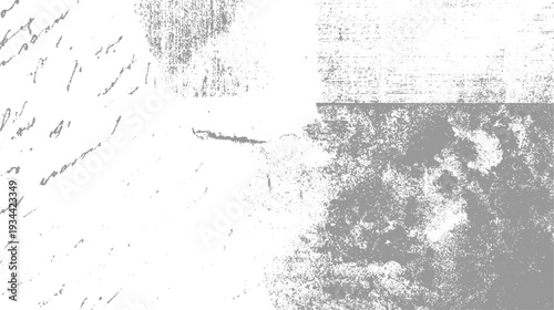 Faded grey handwritten script and textured grunge overlay on white background abstract distressed