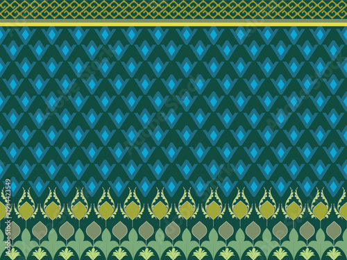 Elegant Baroque Damask Seamless Floral Ornament Pattern for Textile, upholstery fabric, boutique branding, packaging, wedding design, luxury home decor collections, Rug and Interior Wallpaper. 