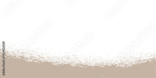 soft beige watercolor brush stroke border, minimalist sand texture footer element for design design
