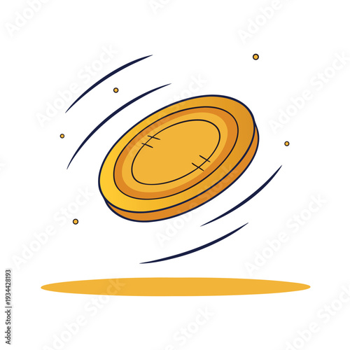 Treasure chest doodle with multiple currencies illustration