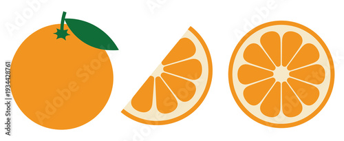 Orange Fruit Graphic Design for Poster, Greeting Card, Flyer, Social Media Cover and Print Template Background