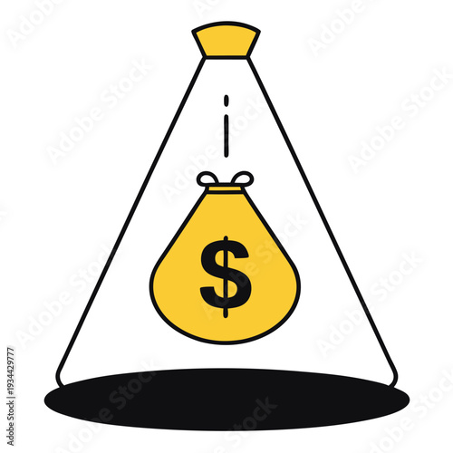 Currency motion doodle design concept