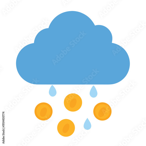 Bank vault doodle with gold bars illustration