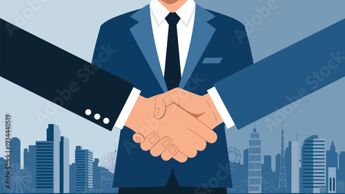 business people shaking hands