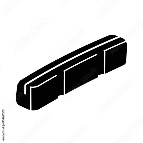 V-Brake Rim Pad Silhouette for Rubber Stopping Block and Bicycle Braking Concepts