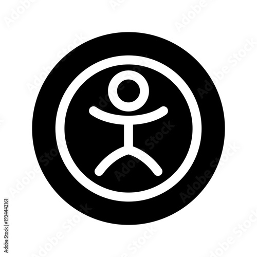 Accessability Icon Vector Symbol Design Illustration