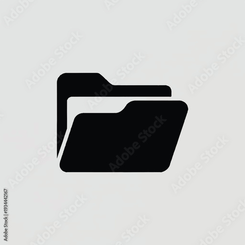 open folder icon simple document symbol