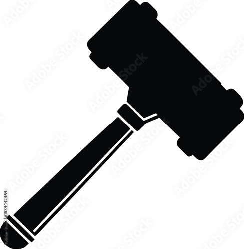 judge hammer icon simple justice symbol design