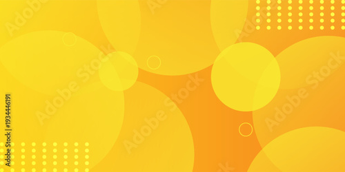 Colorful geometric background. Orange elements with fluid gradient. Dynamic shapes composition. Vector illustration