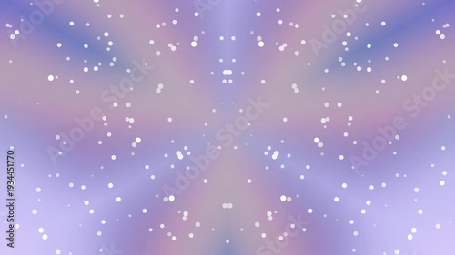 Abstract Soft Bokeh Lights Background with Falling Snow Effect.