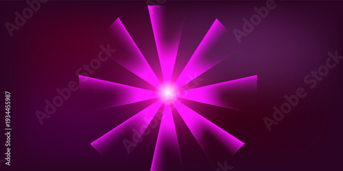 Glow Colorful Abstract Star Vector Object pink violet