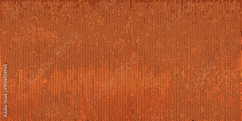 Abstract orange texture resembling woven fibers or rough terrain