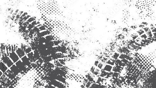 Monochrome abstract sketch grunge overlay. Vintage old film effect textured backdrop. 