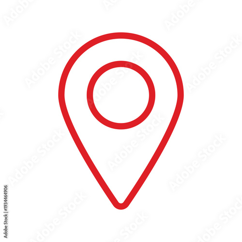 Red map pointer icon symbol for location navigation and GPS design Free Download Red map pointer icon symbol for location navigation and GPS design - GFXLoad