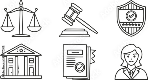 Legal Ethics and Professional Conduct Icons Vector.
Management icon collection. Vector illustrator.
Business and management line icons set.