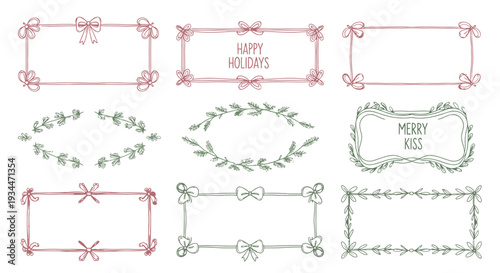 Hand drawn doodle frame design with fun decorative border and cartoon sketch vibe