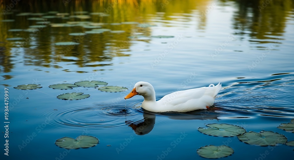 Obraz premium Duck in pond.