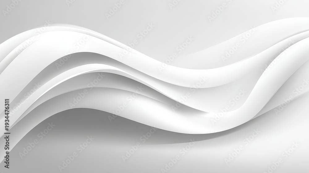 custom made wallpaper toronto digitalWhite Abstract Wavy Lines Background with Overlapping Layers and Subtle Shadows Minimalist and Modern Design for Wallpapers and Presentation Templates