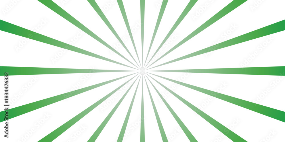 Obraz premium Bright green and white radial sunburst with sharp lines and gradient for energetic graphic design and modern abstract visuals