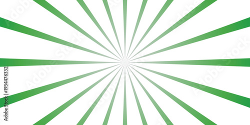 Bright green and white radial sunburst with sharp lines and gradient for energetic graphic design and modern abstract visuals