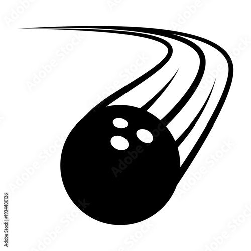 Bowling icon vector. Bowling ball Illustration sign. Bowling pins symbol. Sport logo.
