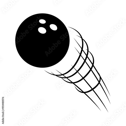 Bowling icon vector. Bowling ball Illustration sign. Bowling pins symbol. Sport logo.