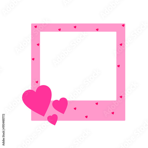 pink frame with hearts, romantic, darling, couple, valentines day