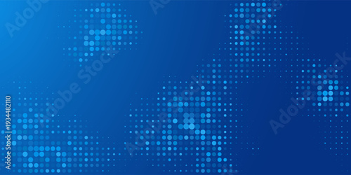 Blue Tech Finance Fintech Background Abstract Pixel Pattern. Abstract Business Tech Science Random Squares Mosaic Vector Backdrop.vector design eps10