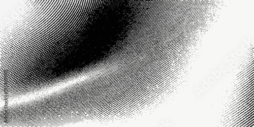 Abstract halftone pattern with a dynamic black gradient effect