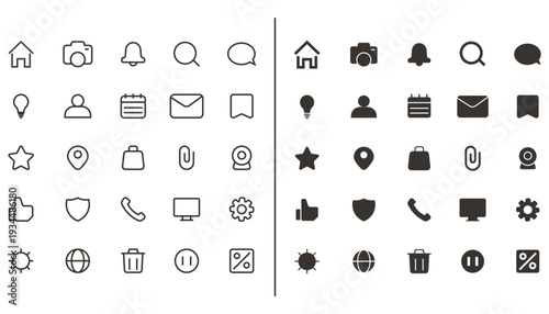 web user interface icon set pack