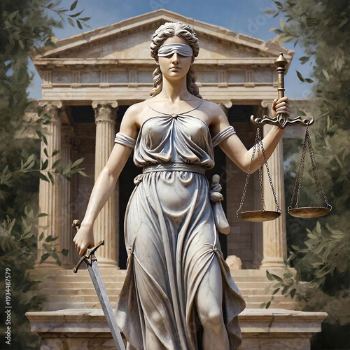 The Greek goddess of justice