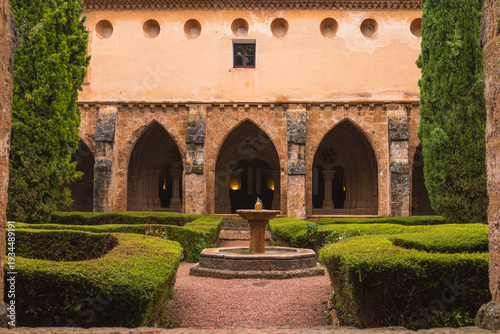 Inside the beautiful Monasterio de Piedra
