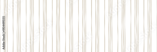 Hand drawn loose vertical wavy stripes abstract warm neutral beige seamless vector pattern banner background