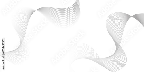 Vector abstract gradient wave Futuristic gray white abstract background. geometric flowing web smoke sound music digital blend curve line texture backgound.
